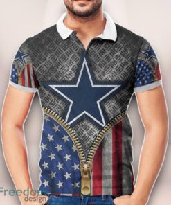 Dallas Cowboys Star Zipper Flag 3D Printed Polo Shirt Unisex Clothes For Men Women