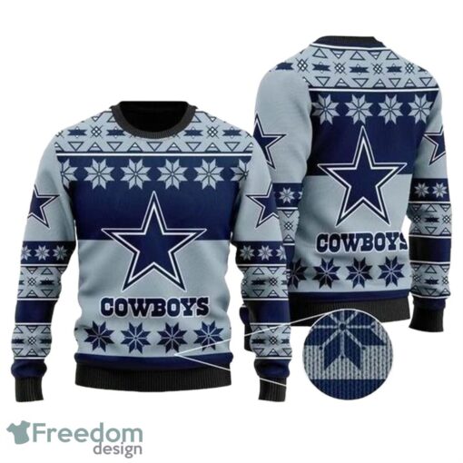 Dallas Cowboys Sweater Shirt, NFL Wool Christmas For Fans All Over Print Sweater Product Photo 1