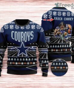 Dallas Cowboys Ugly Sweater Mascot NFL Christmas Gifts for big fans