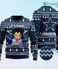 Dallas Cowboys Vegeta Dragon Ball Z Fashion Christmas Ugly Sweater Christmas Gift Christmas