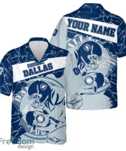 Dallas Football Team Personalized Name Number Hawaiian Shirt And Shorts Team Gift Product Photo 1