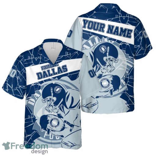 Dallas Football Team Personalized Name Number Hawaiian Shirt And Shorts Team Gift Product Photo 1