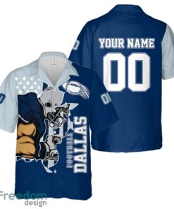 Dallas personalized name and number Hawaiian Shirt And Shorts Team Beach Shirt Product Photo 2