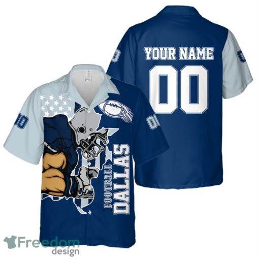 Dallas personalized name and number Hawaiian Shirt And Shorts Team Beach Shirt Product Photo 2