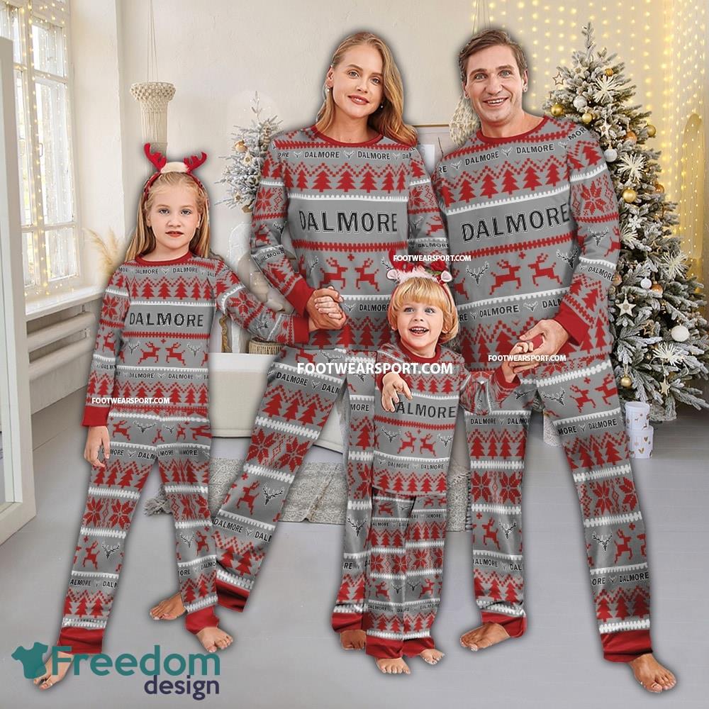 Dalmore Whiskey Ugly Christmas Pajamas Set Men Women Children - Dalmore Whiskey Ugly Christmas Pajamas Set Men Women Children