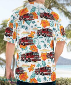 Deepwater Fire Department 3D Hawaiian Shirt Yellow Flower shirt Product Photo 2