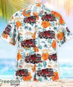 Deepwater Fire Department 3D Hawaiian Shirt Yellow Flower shirt Product Photo 3