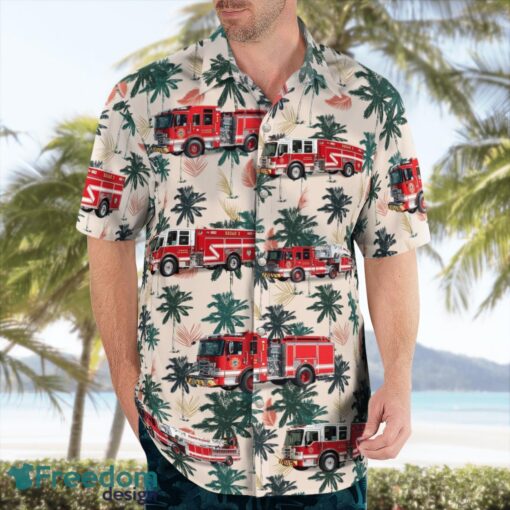 Delaware, Wilmington Fire Department Hawaiian Shirt Product Photo 4