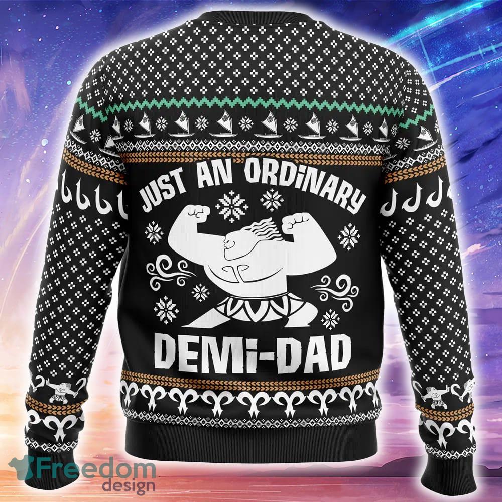 Demi Dad Moana Ugly Christmas 3D Sweater Trending Holidays For Men Women Fans image Demi Dad Moana Ugly Christmas 3D Sweater Trending Holidays For Men Women Fans - Demi Dad Moana Ugly Christmas Sweater_2