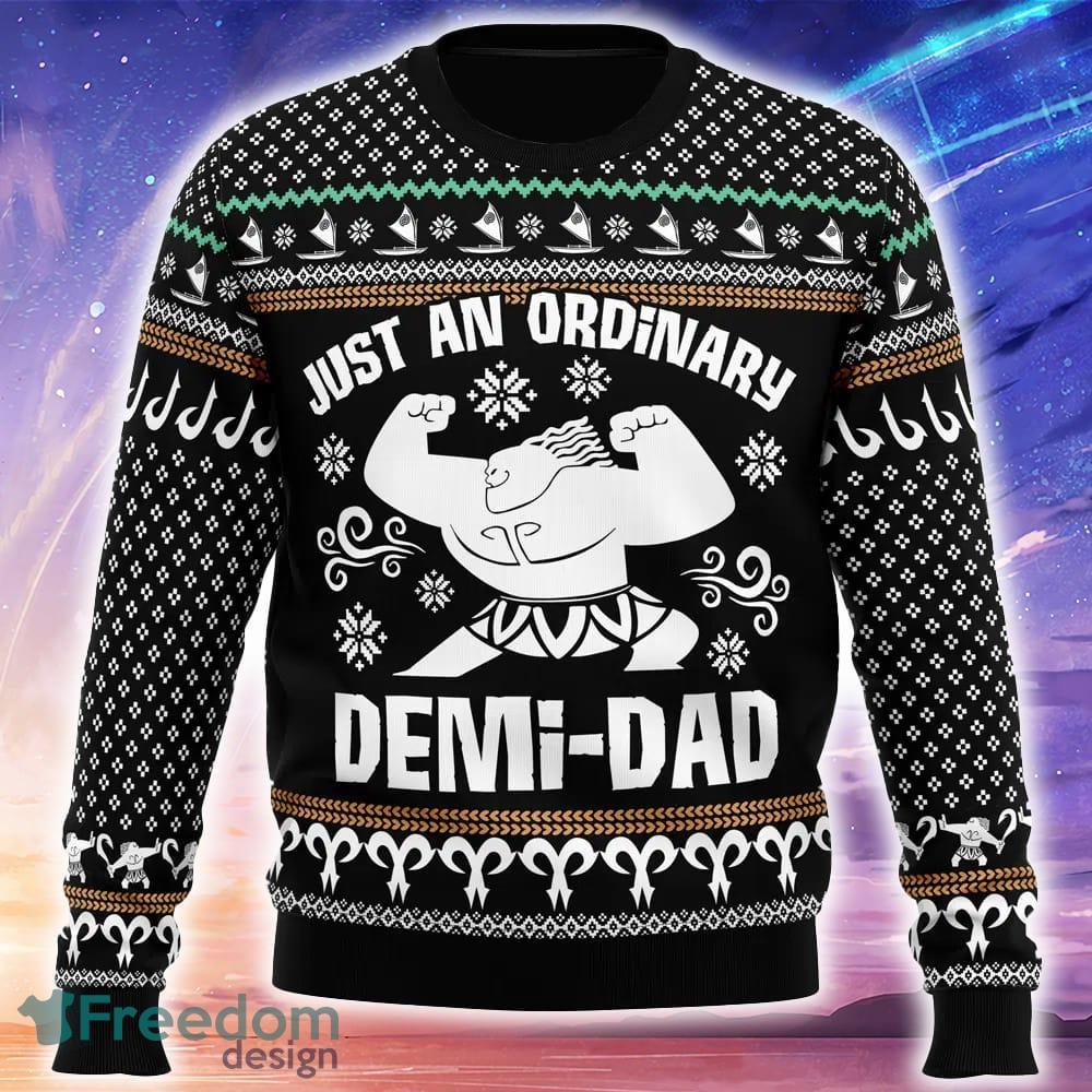 Demi Dad Moana Ugly Christmas 3D Sweater Trending Holidays For Men Women Fans image Demi Dad Moana Ugly Christmas 3D Sweater Trending Holidays For Men Women Fans - Demi Dad Moana Ugly Christmas Sweater_1