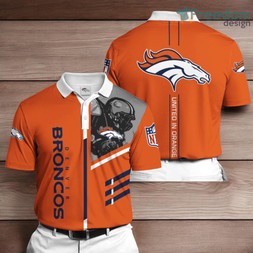 Denver Broncos 3D Polo Shirt For Fans image Denver Broncos 3D Polo Shirt For Fans Product Photo 1