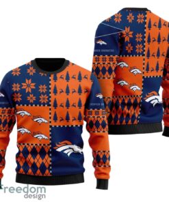 Denver Broncos Christmas All Over Print  Sweaters Best Christmas Gift For Broncos Fans