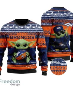 Denver Broncos Sweater All Over Print  Sweater