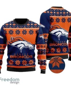 Denver Broncos Wool Christmas For Fans All Over Print  Sweater