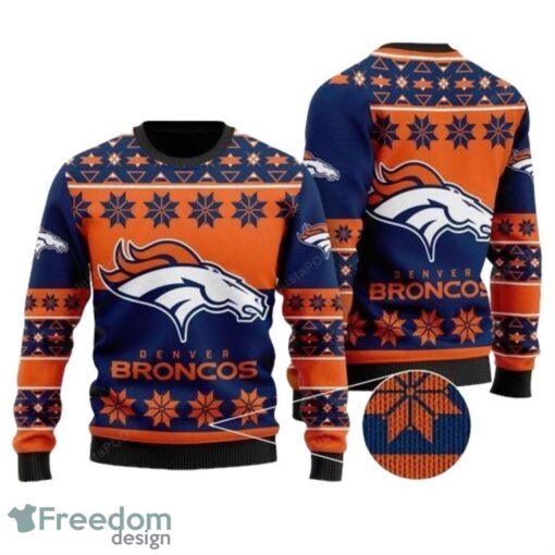 Denver Broncos Wool Christmas For Fans All Over Print Sweater Product Photo 1