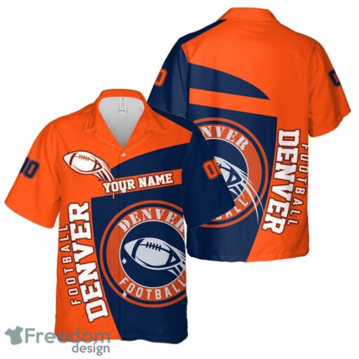 Denver Football Team Hawaiian Shirt And Shorts 3D Printed Team Gift Product Photo 1