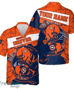 Denver Football Team Personalized Name Number Hawaiian Shirt And Shorts Team Gift Product Photo 1