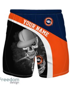 Denver Hawaiian Shirt And Beach Shorts personalized name and number Skull Printed Halloween Gift