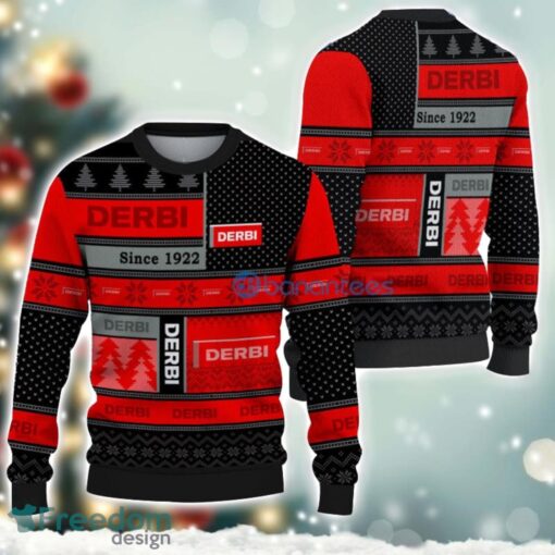 Derbi Logo Ugly Christmas Sweater For Fans Men And Women Christmas Gift Ideas Product Photo 1