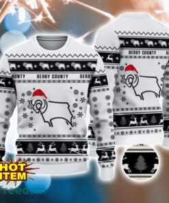 Derby County 3D Ugly Christmas  Sweater For Men And Women Sport Fans