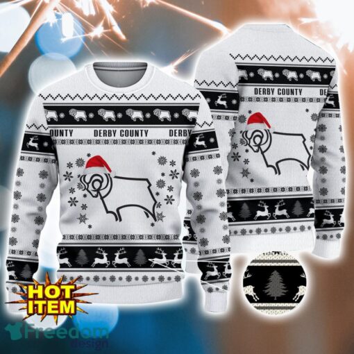 Derby County 3D Ugly Christmas Sweater For Men And Women Sport Fans Product Photo 1