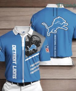 Detroit Lions 3D Polo Shirt For Fans