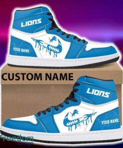 Detroit Lions Air Jordan Hightop Shoes New Custom Name For Fans Gift Sneaker