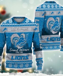 Detroit Lions Logo Ugly Christmas Sweater For Fans Men And Women Christmas Gift Ideas Product Photo 2