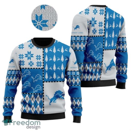 Detroit Lions Sweater Shirt Full Size For Sale Best Christmas Gift For Lions Fans Christmas All Over Print Sweater Product Photo 1