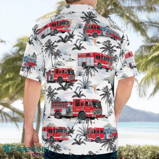 Detroit, Michigan, Detroit Fire Department Hawaiian Shirt Beach Shirt For Men And Women Product Photo 2