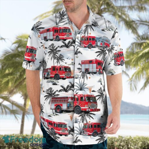 Detroit, Michigan, Detroit Fire Department Hawaiian Shirt Beach Shirt For Men And Women Product Photo 4