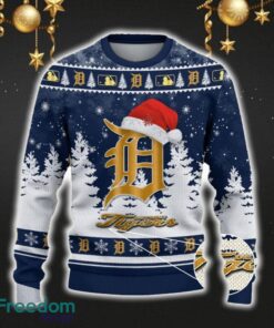 Detroit Tigers Car For Fans 3D Sweater Ugly Christmas Santa Hat Tree Gift For Men Women