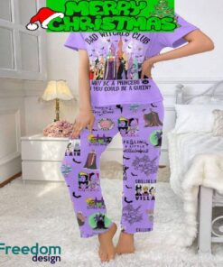 Disney Bad Witches Club Villains Fleece Pajamas Set All Over Print Christmas Gift - Disney Bad Witches Club Villains Fleece Pajamas Set-2