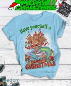 Disney Little Mermaid Have Yourself A Mermaid Christmas Fairy Tales Fleece Pajamas Set Men Women For Fans - Disney Little Mermaid Have Yourself A Mermaid Christmas Fairy Tales Fleece Pajamas Set-4
