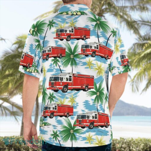 District of Columbia Fire and EMS Hazmat Aloha Hawaiian Shirt Beach Gift Shirt Product Photo 2