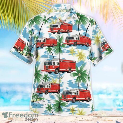 District of Columbia Fire and EMS Hazmat Aloha Hawaiian Shirt Beach Gift Shirt Product Photo 3