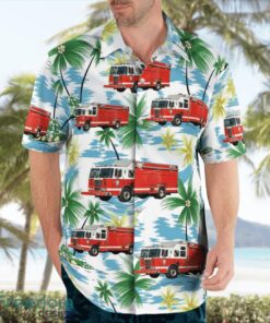 District of Columbia Fire and EMS Hazmat Aloha Hawaiian Shirt Beach Gift Shirt Product Photo 4