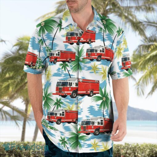 District of Columbia Fire and EMS Hazmat Aloha Hawaiian Shirt Beach Gift Shirt Product Photo 4