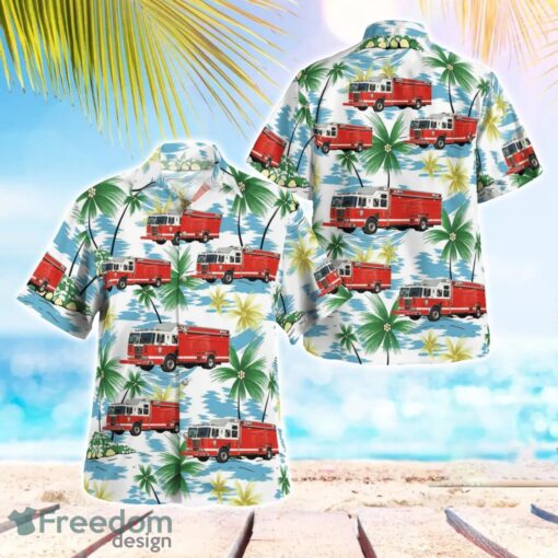 District of Columbia Fire and EMS Hazmat Aloha Hawaiian Shirt Beach Gift Shirt Product Photo 1