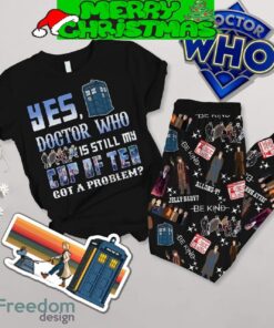 Doctor Who Valentine Fleece Pajamas Set All Over Print Christmas Gift