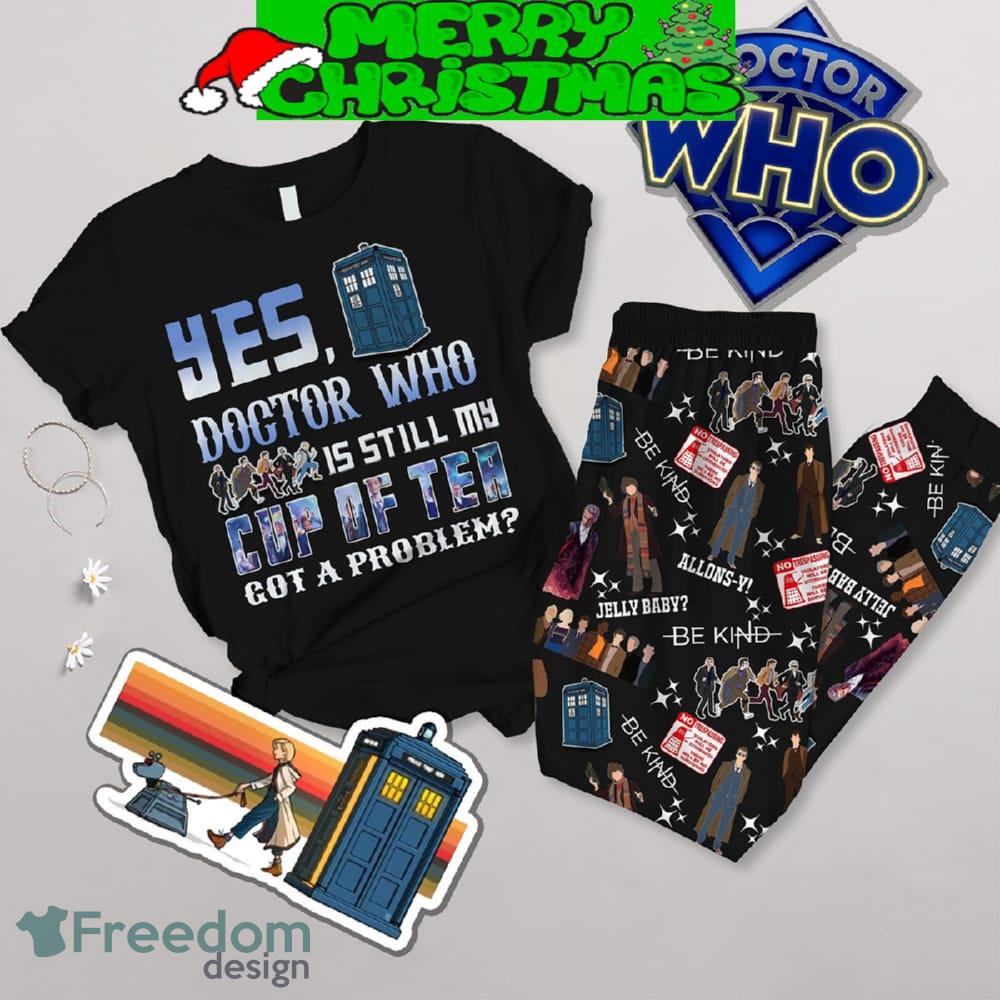Doctor Who Valentine Fleece Pajamas Set All Over Print Christmas Gift image Doctor Who Valentine Fleece Pajamas Set All Over Print Christmas Gift - Doctor Who Valentine Fleece Pajamas Set-1