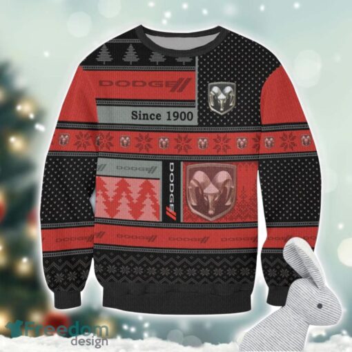 Dodge Logo Ugly Christmas Sweater For Fans Men And Women Christmas Gift Ideas Product Photo 2