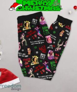 Doja Cat Under The Tree Santa Christmas Fleece Pajamas Set Men Women For Fans - Doja Cat Under The Tree Santa Christmas Fleece Pajamas Set-2