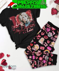 Dolly Parton My Queen My Valentine Black Fleece Pajamas Set Christmas For Family