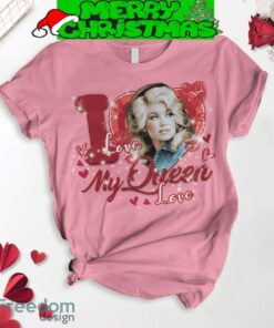 Dolly Parton My Queen My Valentine Pink Fleece Pajamas Set For Women Gift Christmas - Dolly Parton My Queen My Valentine Pink Fleece Pajamas Set-2