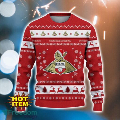 Doncaster Rovers 3D Ugly Christmas Sweater For Men And Women Sport Fans Product Photo 2