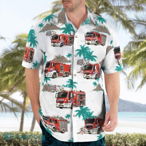 Dordrecht, Netherlands, Brandweer Zuid-Holland Zuid Hawaiian Shirt Beach Shirt For Men And Women Product Photo 4