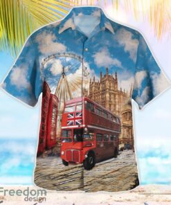 Double-Deck Bus Driver Routemasters Beach Shirt For Team Product Photo 3