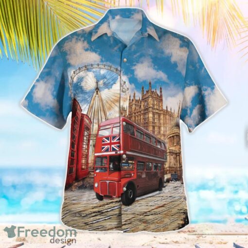 Double-Deck Bus Driver Routemasters Beach Shirt For Team Product Photo 3