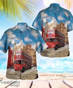 Double-Deck Bus Driver Routemasters Beach Shirt For Team Product Photo 1